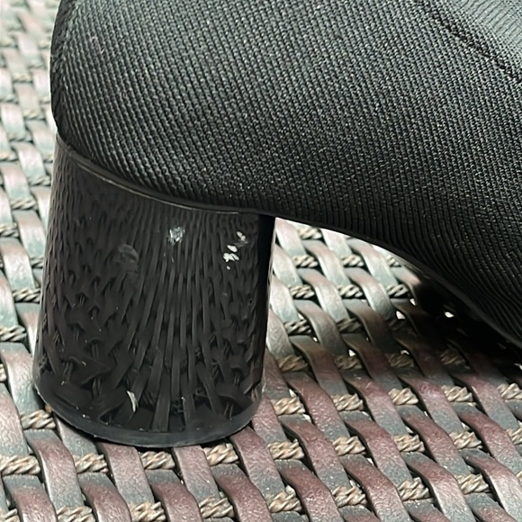 Zara fabric knit booties with shiny black heel size 39 - Picture 10 of 11